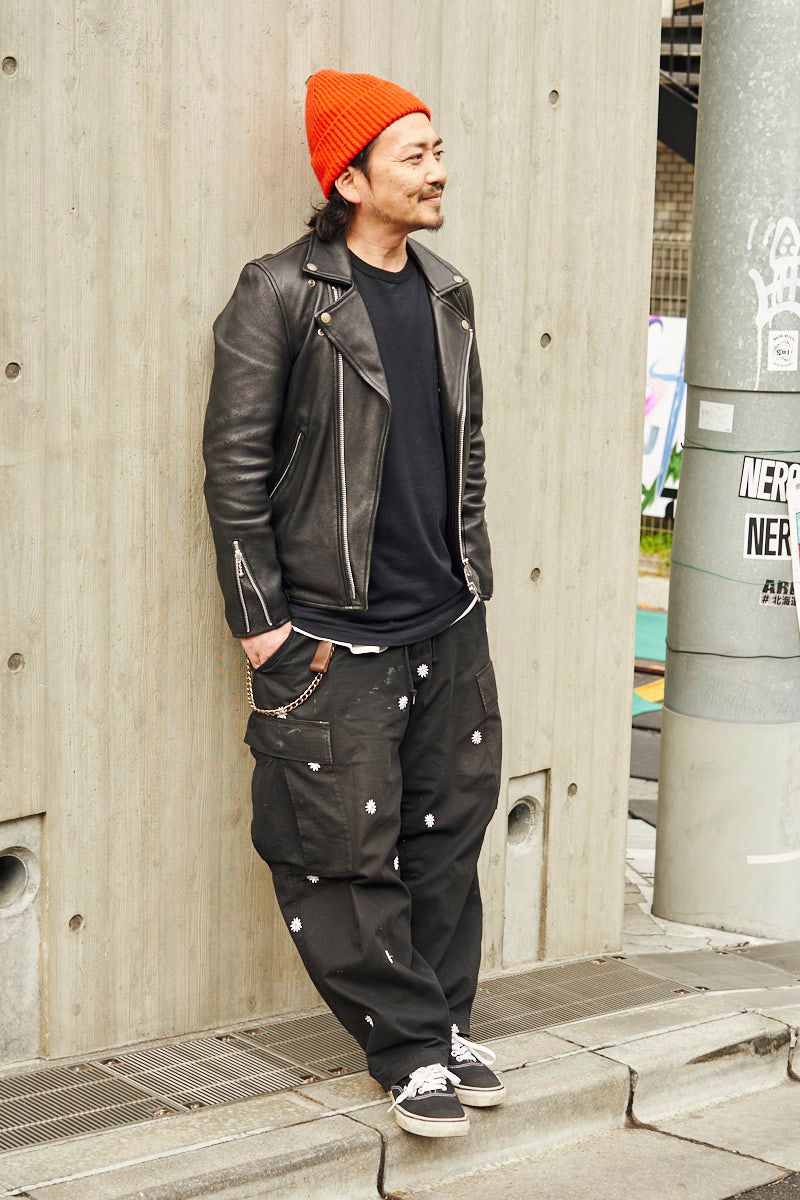 ミスターオリーブのライダーズジャケットコーディネート | 260104-1000-53 石黒アキノリ 3枚目の写真