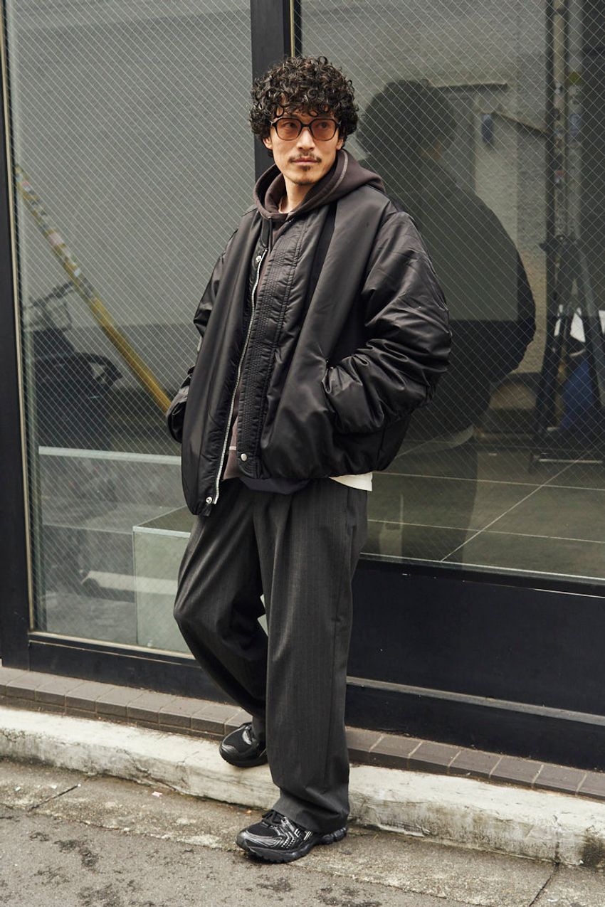 冬アウターにはとりあえず“スラックス”！革ジャン、コートetc.洒落者たちのコーデ好例をスナップで - 10枚目の画像