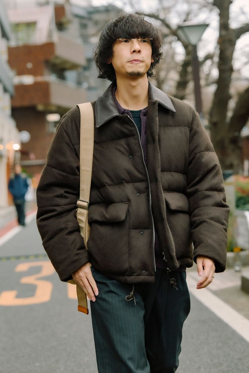 オーラリーのダウンジャケットコーディネート | 260104-1314-41 福田駿希 6枚目の写真
