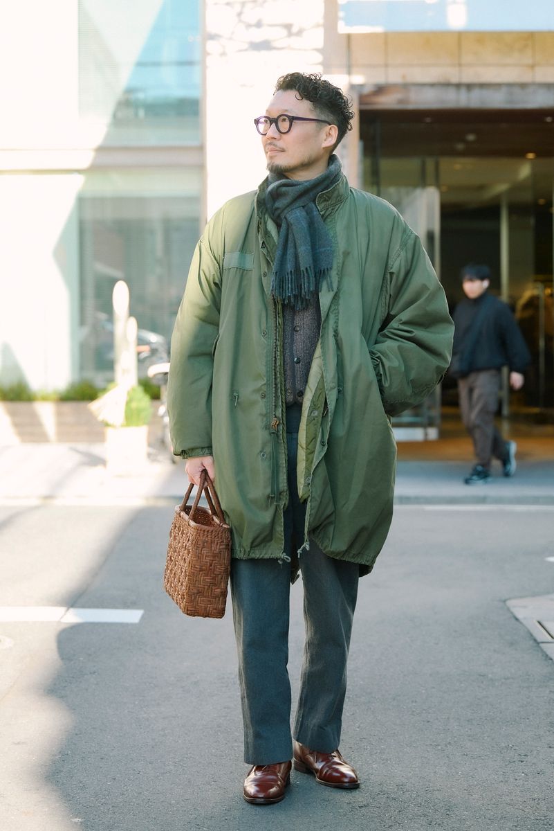 古着のコートコーディネート | 260105-1646-37 宮内友之 2枚目の写真