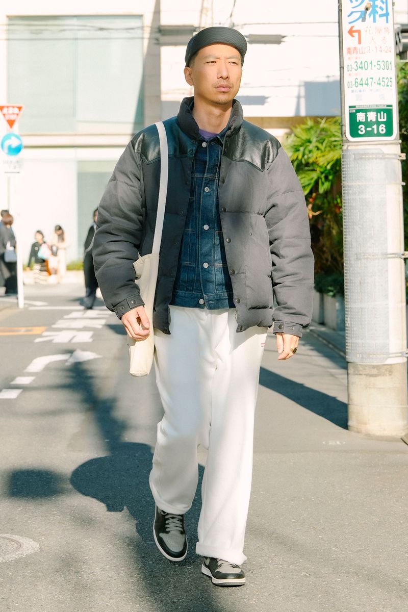 ロッキーマウンテンフェザーベッドのダウンジャケットコーディネート | 260108-1007-36 かずま