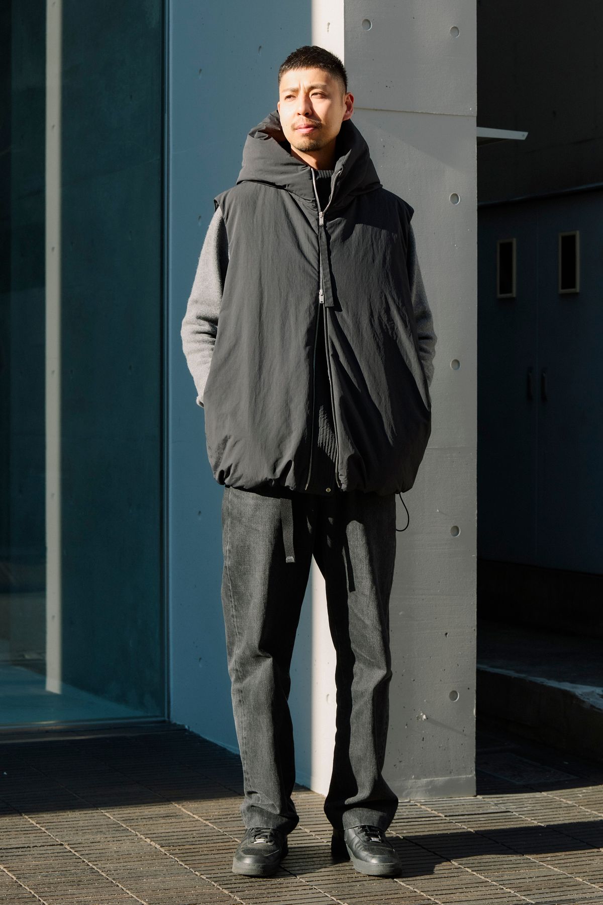 ダウンベスト ジルサンダー  カットソー ジルサンダー  デニム タナカ  シューズ ナイキ