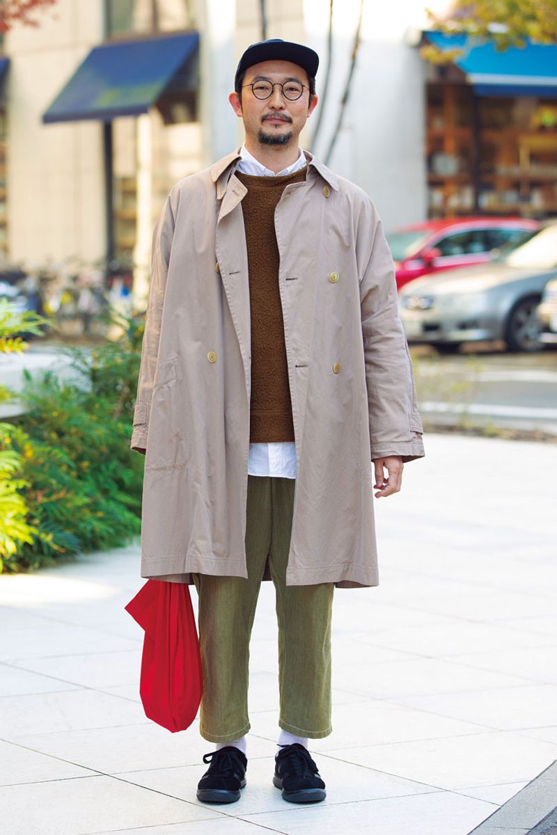 渋色コーデをまとめるのがコートの役目！ 木村 俊