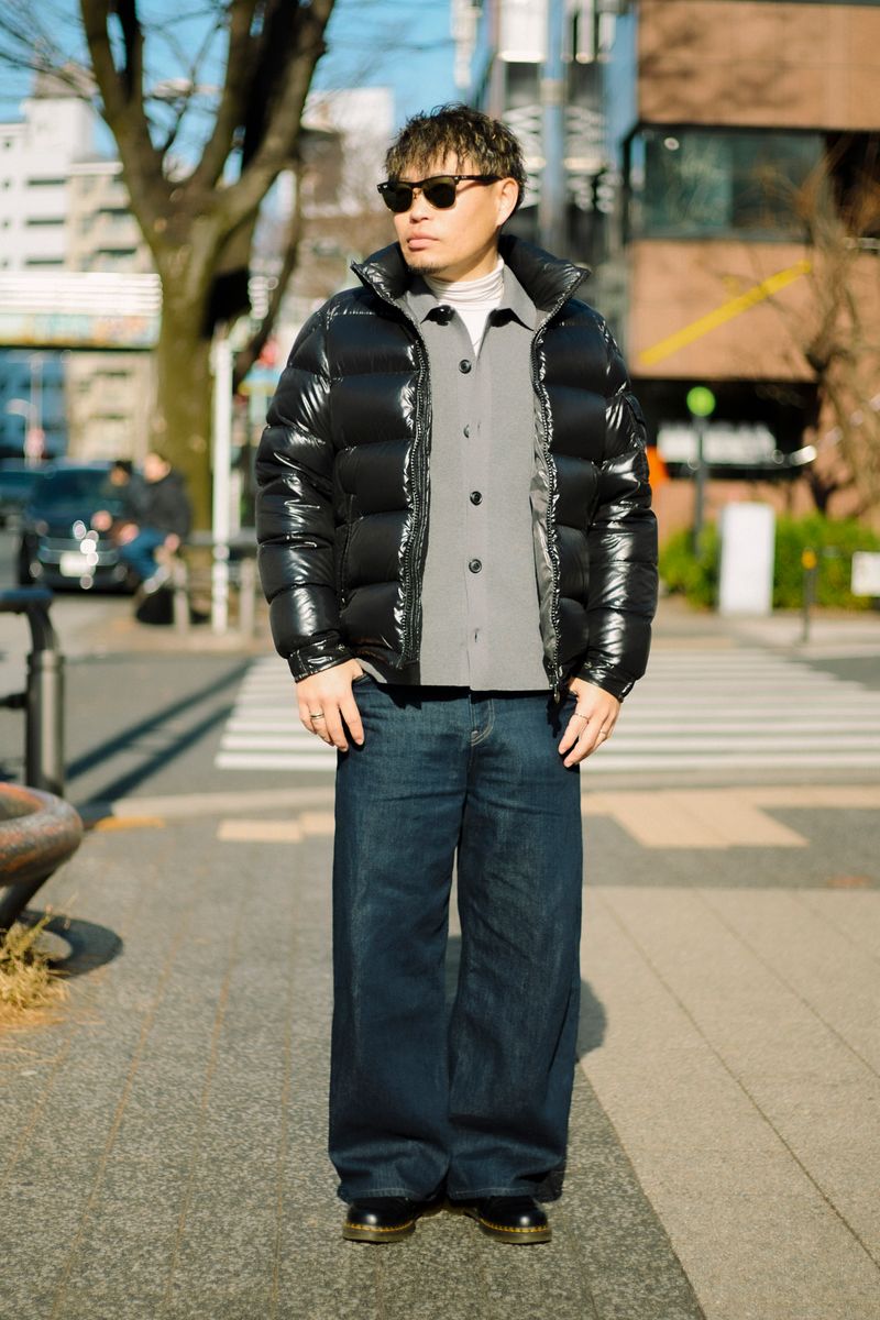 モンクレールのダウンジャケットコーディネート | 260108-1233-17 渡部賢人