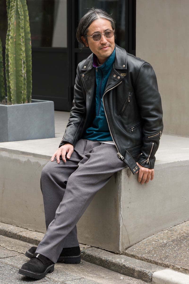 ルイスレザーのライダーズジャケットコーディネート | 260112-1529-08 森 闘士也 3枚目の写真