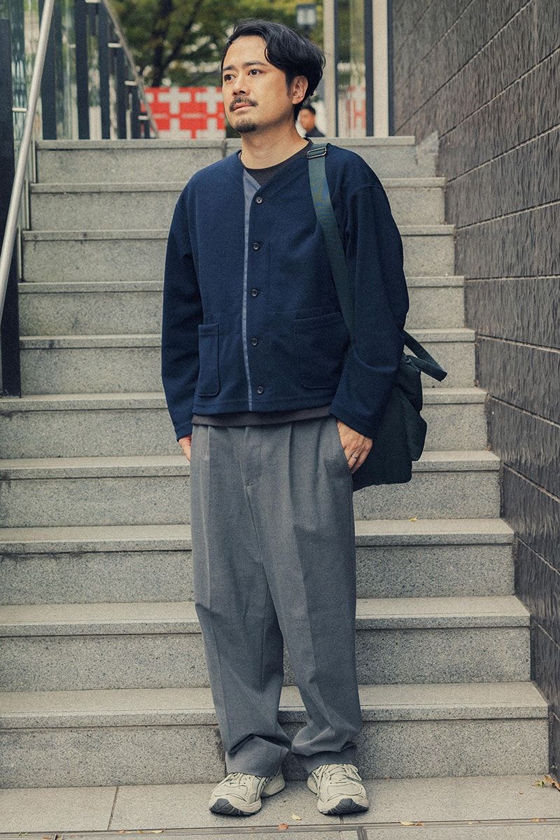 エンジニアードガーメンツのカーディガンコーディネート | 260115-1737-14 齋藤翔太