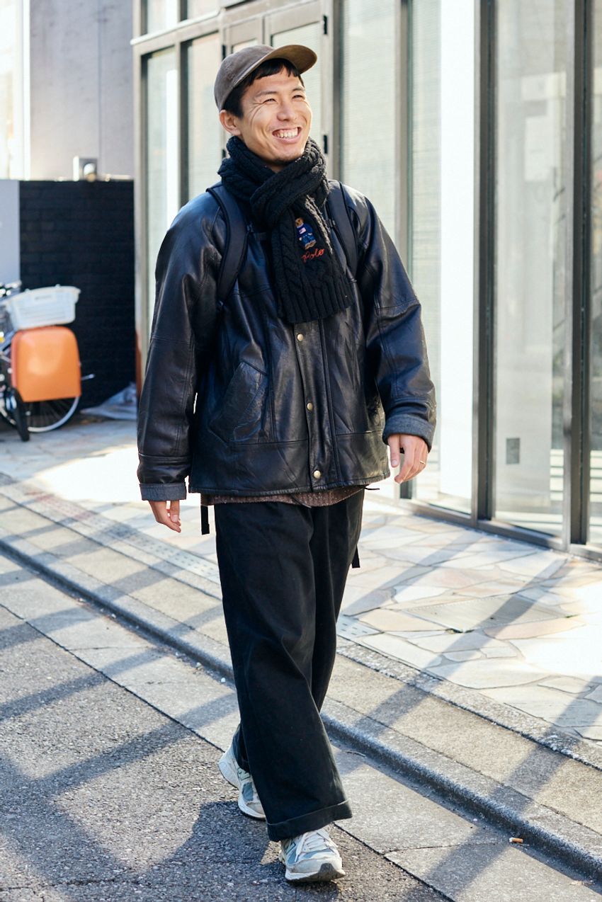 革ジャンを取り入れた5人をスナップ！共通項は“ワイルドで今っぽいモノトーン”。その絶妙な塩梅を解説 - 10枚目の画像