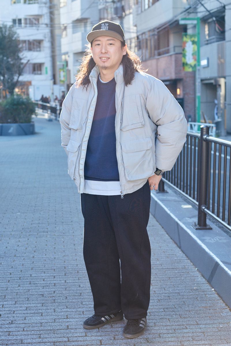 不明のダウンジャケットコーディネート | 260117-0506-21 伊與田洸輔