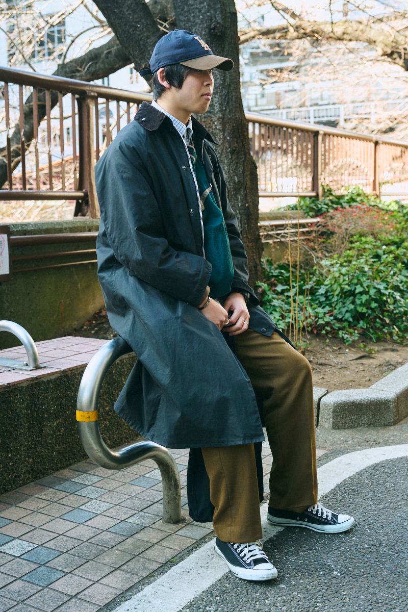 バブアーのコートコーディネート | 260118-1517-10 森下 2枚目の写真