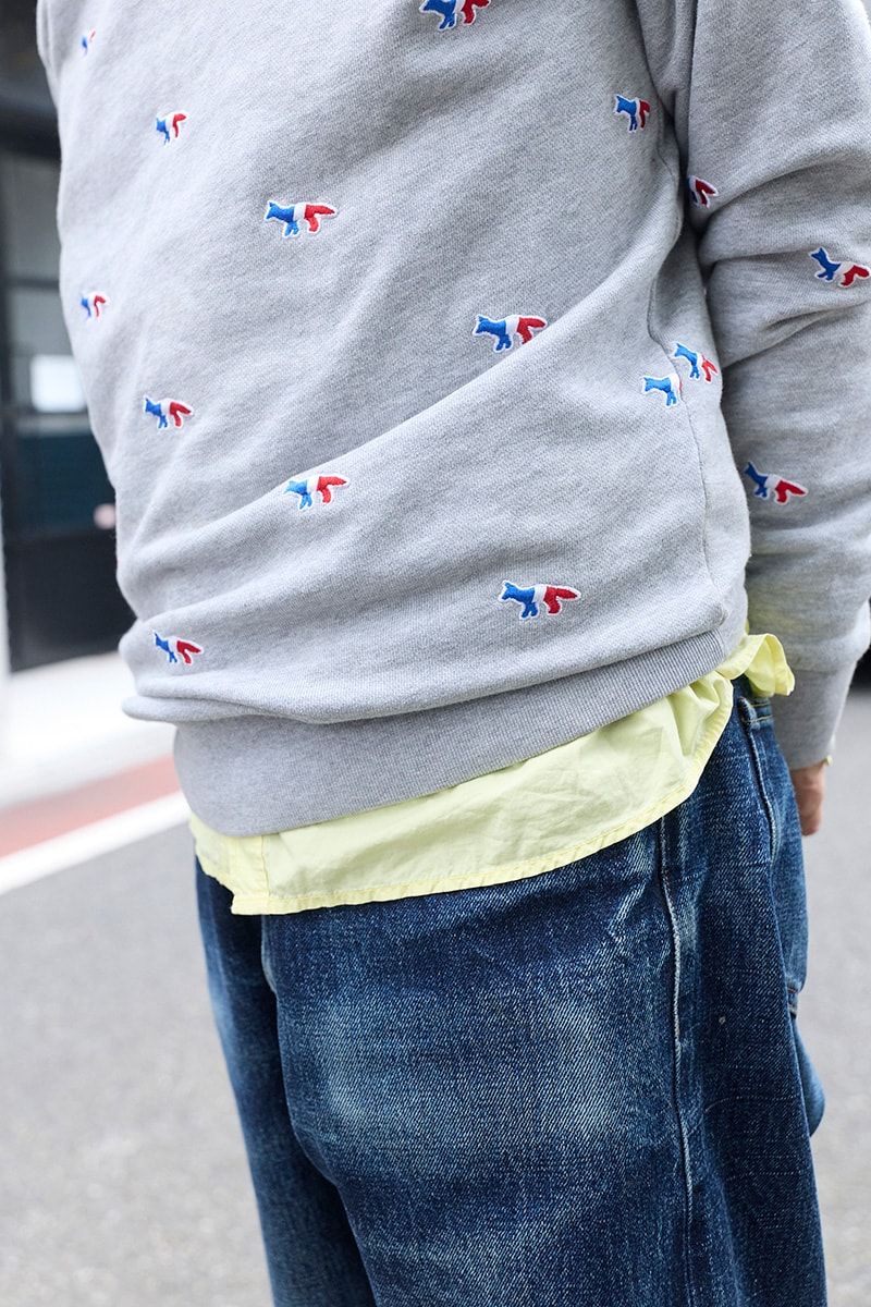 メゾンキツネのスウェットコーディネート | 260121-1335-22 石丸文夫 6枚目の写真