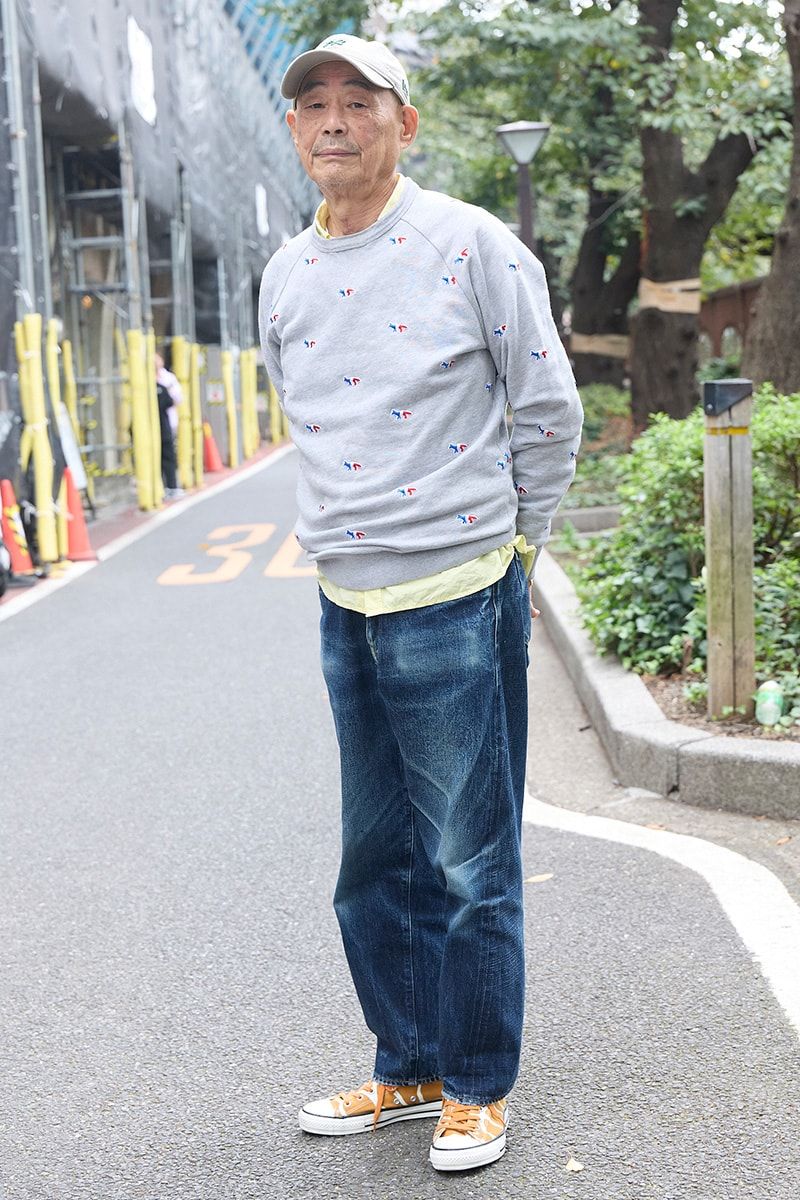 メゾンキツネのスウェットコーディネート | 260121-1335-22 石丸文夫