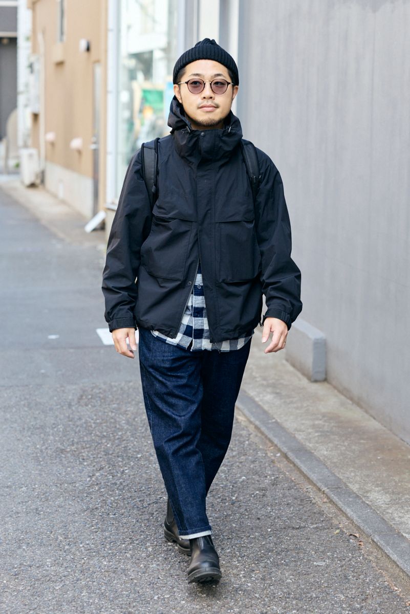 ユニクロのジャケットコーディネート | 260127-0125-05 米岡真吾 3枚目の写真