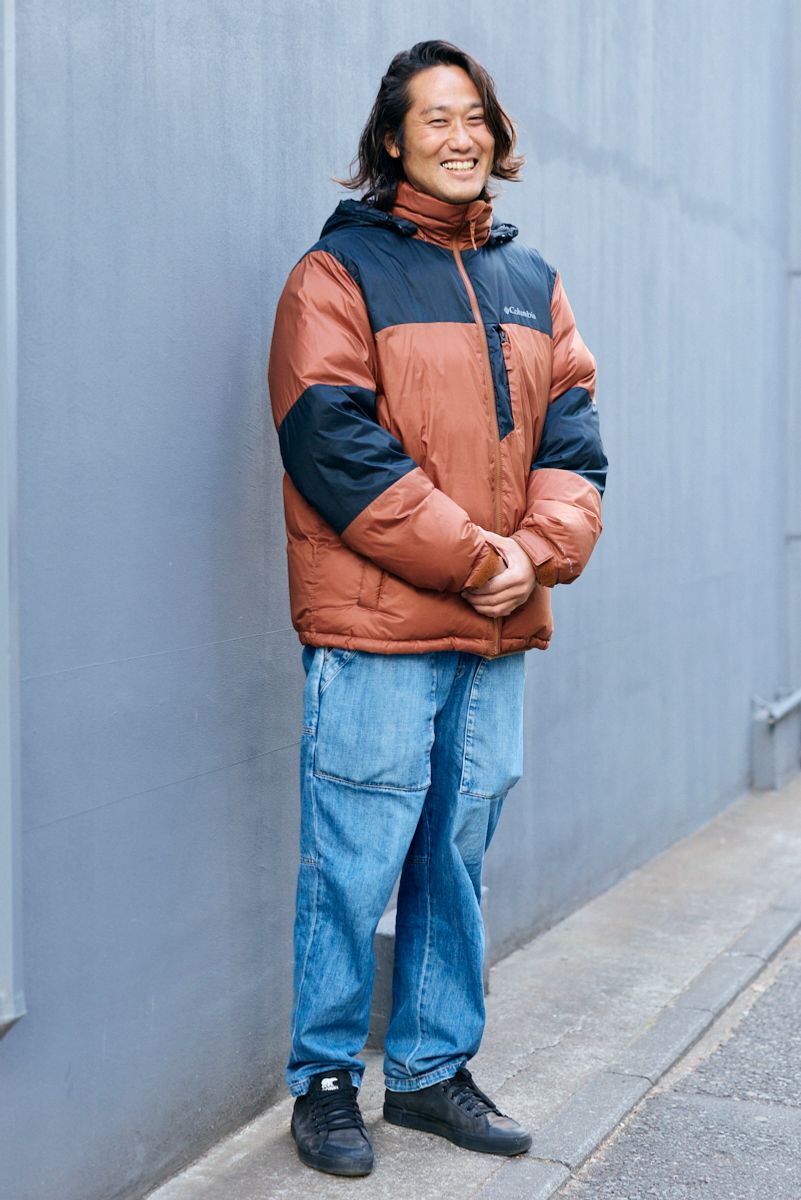 コロンビアのダウンジャケットコーディネート | 260127-0137-41 成田和駿