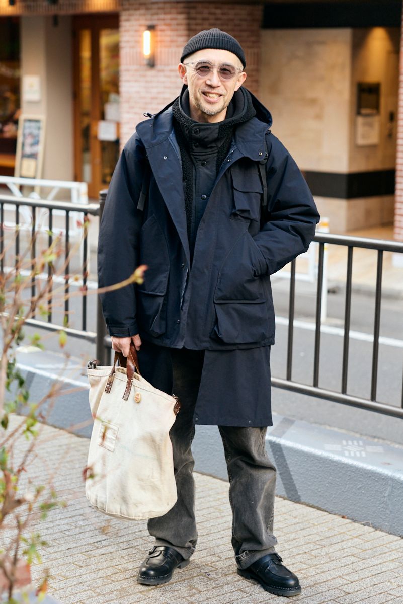 ジーユー×エンジニアドガーメンツのジャケットコーディネート | 260127-0148-18 BANA 2枚目の写真