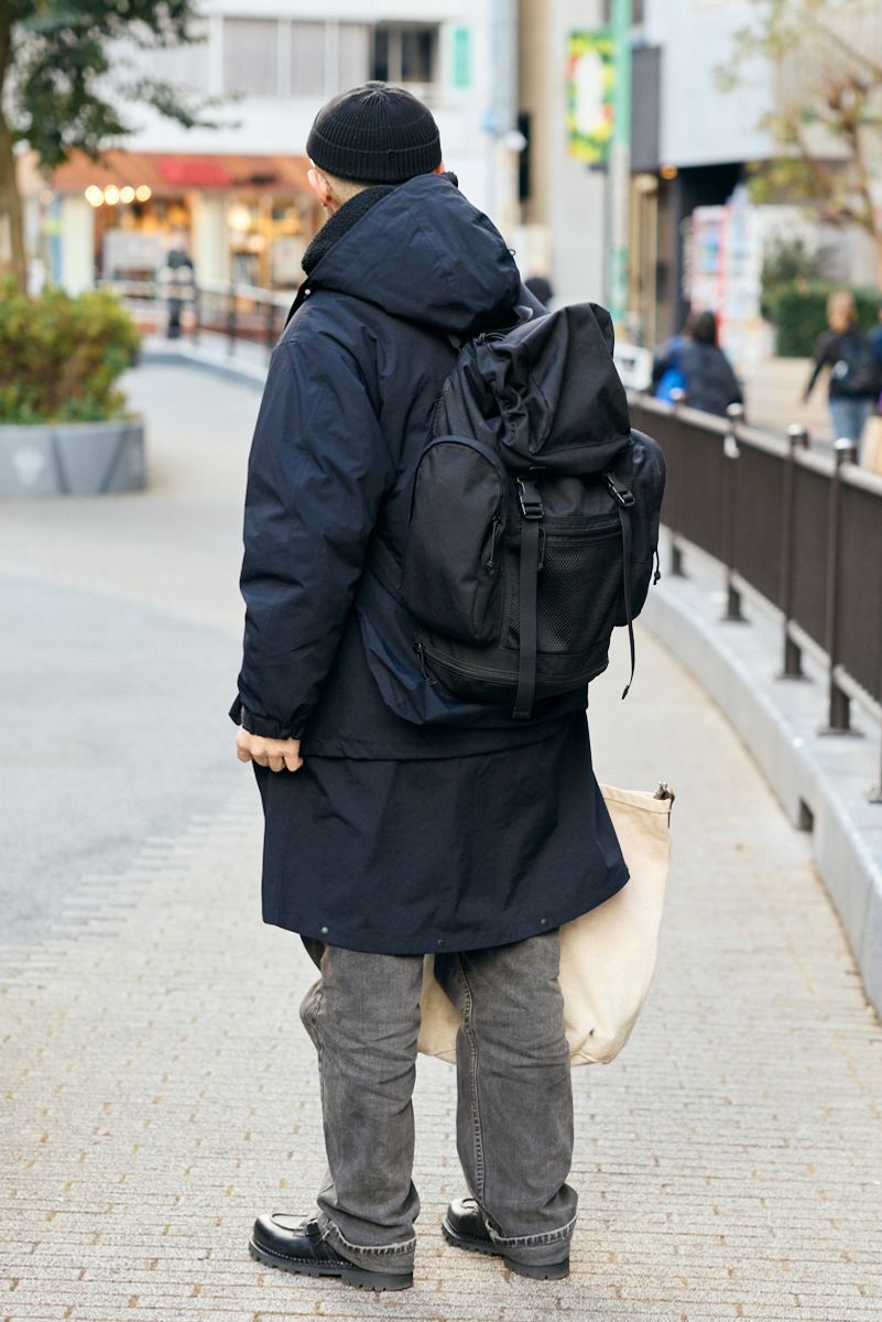 ジーユー×エンジニアドガーメンツのジャケットコーディネート | 260127-0148-18 BANA 4枚目の写真