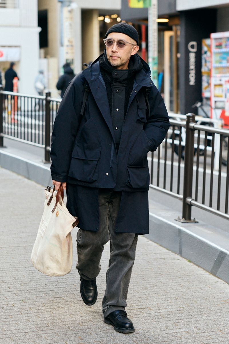 ジーユー×エンジニアドガーメンツのジャケットコーディネート | 260127-0148-18 BANA 3枚目の写真