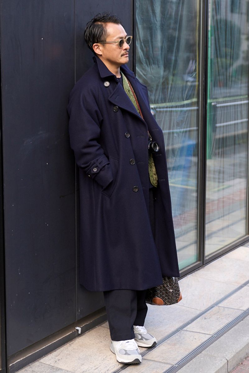 コヒーレンスのコートコーディネート | 260128-0006-38 大坂薫平 3枚目の写真