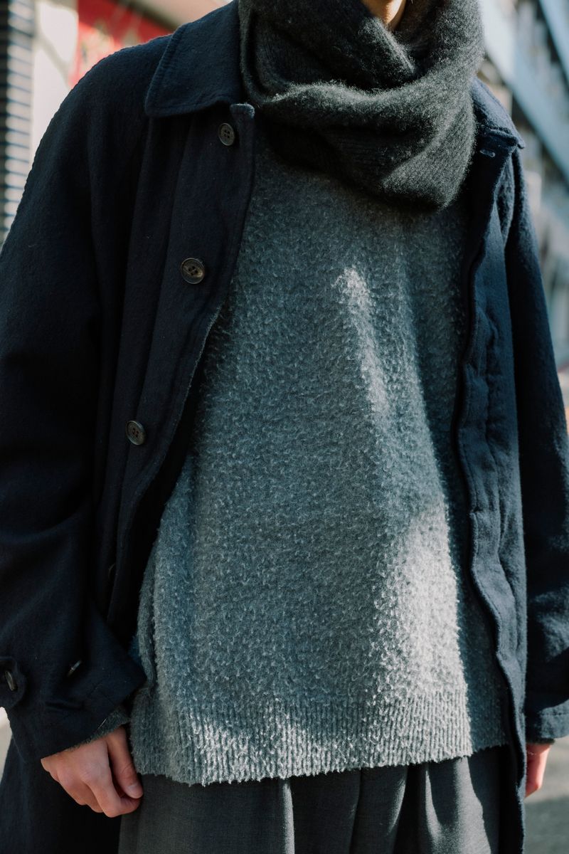 コムデギャルソンオムのコートコーディネート | 260130-0120-53 青木駿也 6枚目の写真