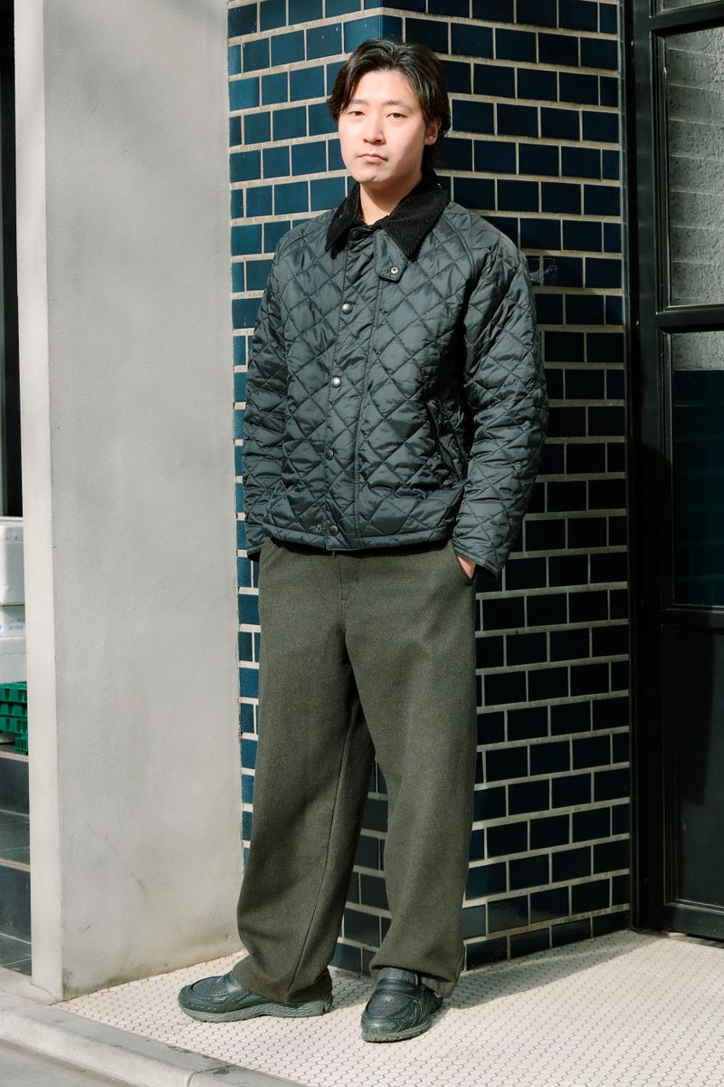 バブアーのジャケットコーディネート | 260130-0134-54 若松海斗