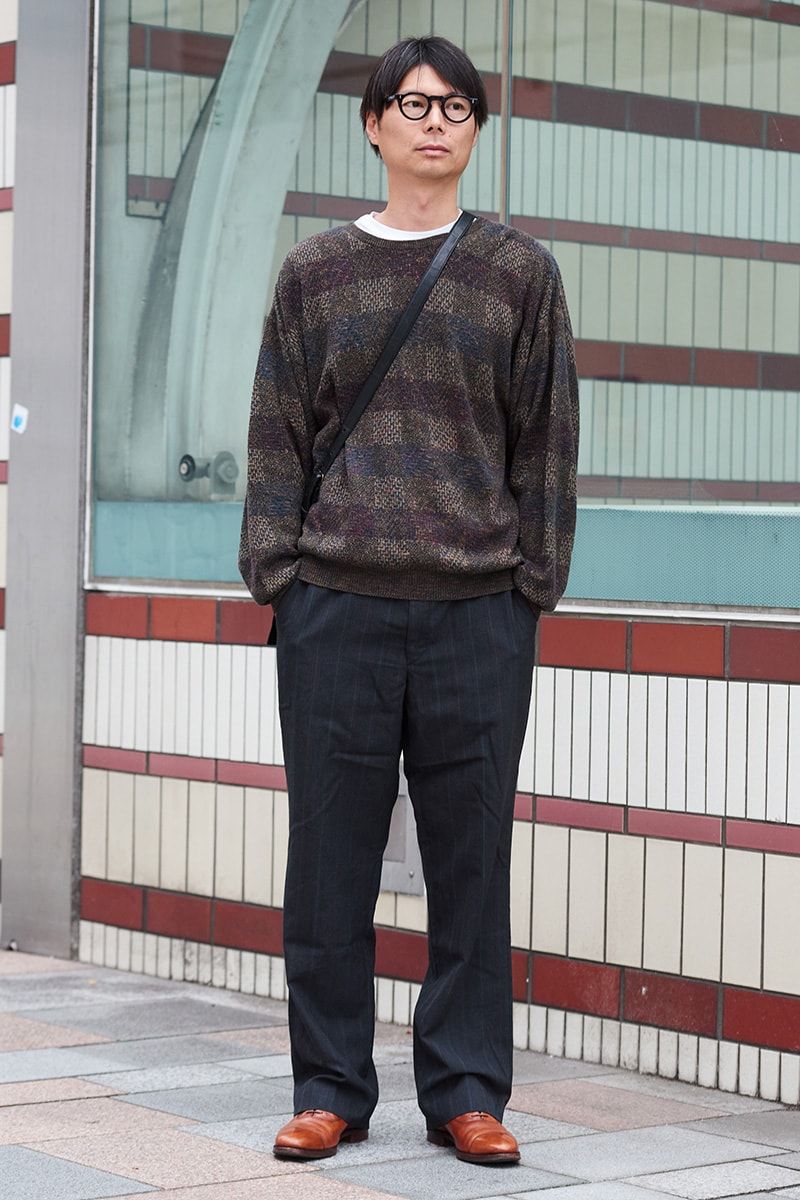古着のニットコーディネート | 260130-1705-03 近岡大介