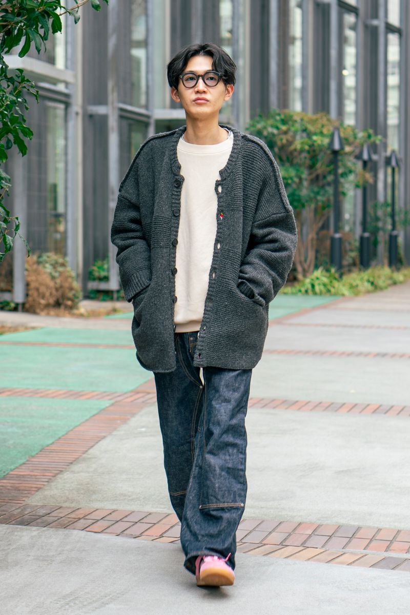 ヨーコサカモトのカーディガンコーディネート | 260215-0605-22 藤井啓介