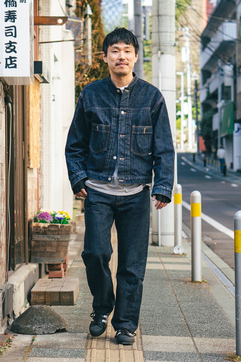 スタビライザージーンズのGジャンコーディネート | 260219-0225-19 大山耕平