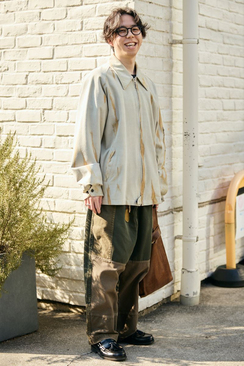 ジャケット シュガーヒル  スウェット ユニクロ  パンツ コムデギャルソンオム  シューズ ハルタ  眼鏡 オンデーズ  バッグ プラント  ブレスレット グッチ  リング クロムハーツ