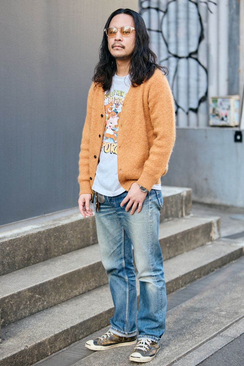 ソフトマシーンのカーディガンコーディネート | 260222-1633-09 山地裕也