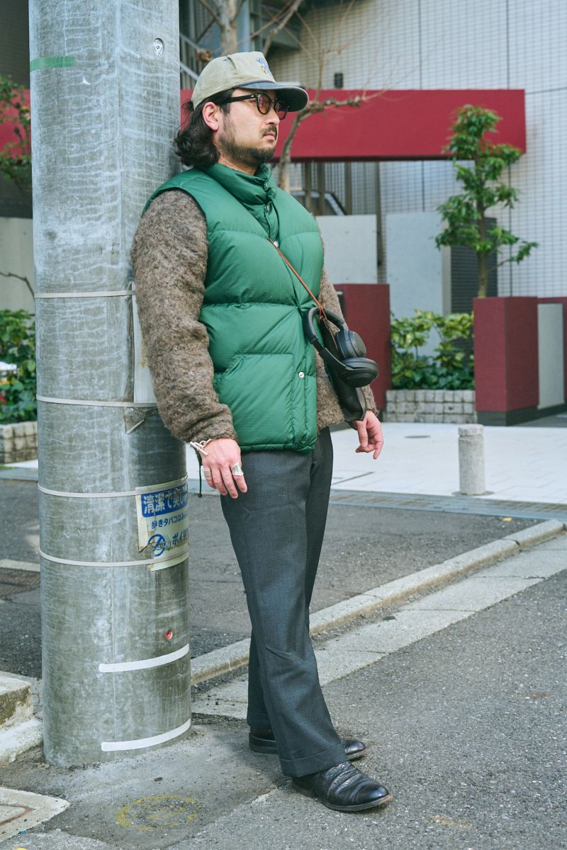 ザノースフェイスのダウンベストコーディネート | 260307-1009-57 富安雄人 4枚目の写真