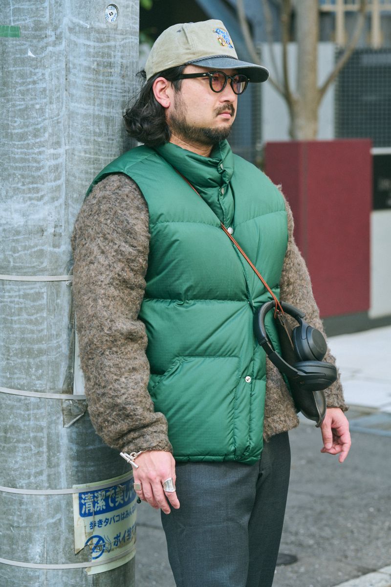 ザノースフェイスのダウンベストコーディネート | 260307-1009-57 富安雄人 7枚目の写真