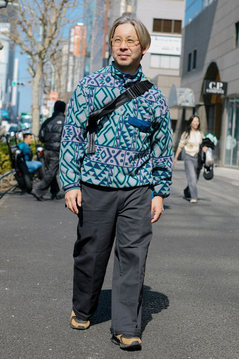 パタゴニアのフリースコーディネート | 260320-1918-31 江野晋平 3枚目の写真