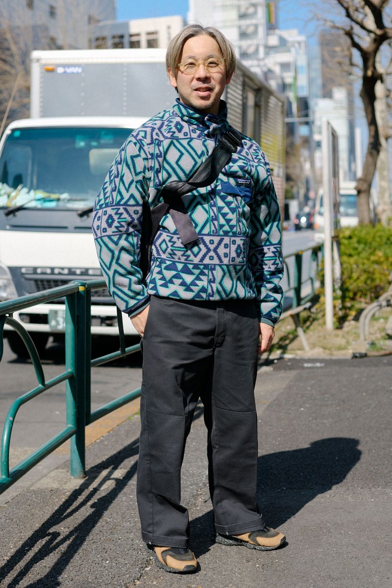 パタゴニアのフリースコーディネート | 260320-1918-31 江野晋平