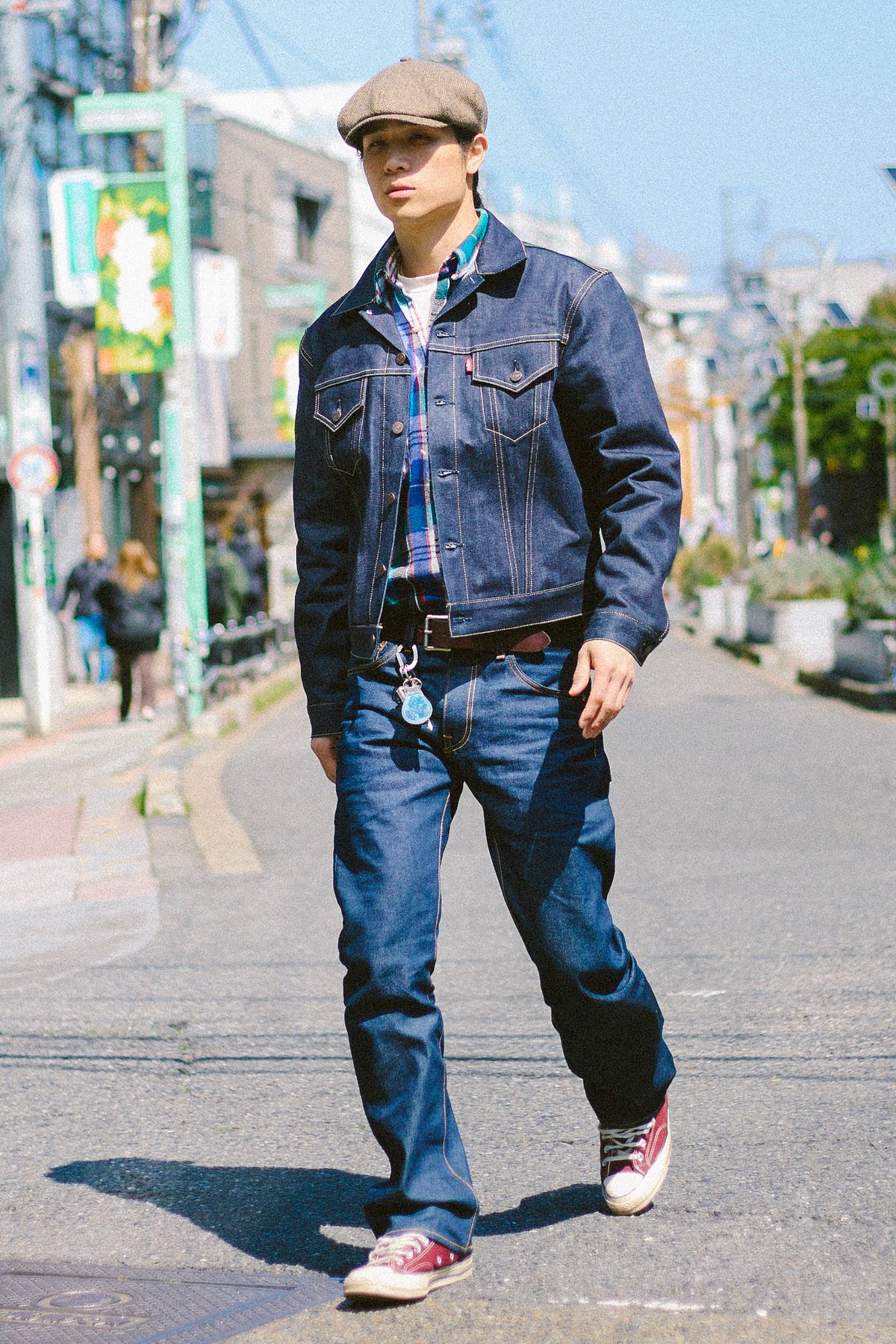 Gジャン、デニム＝ともにリーバイス