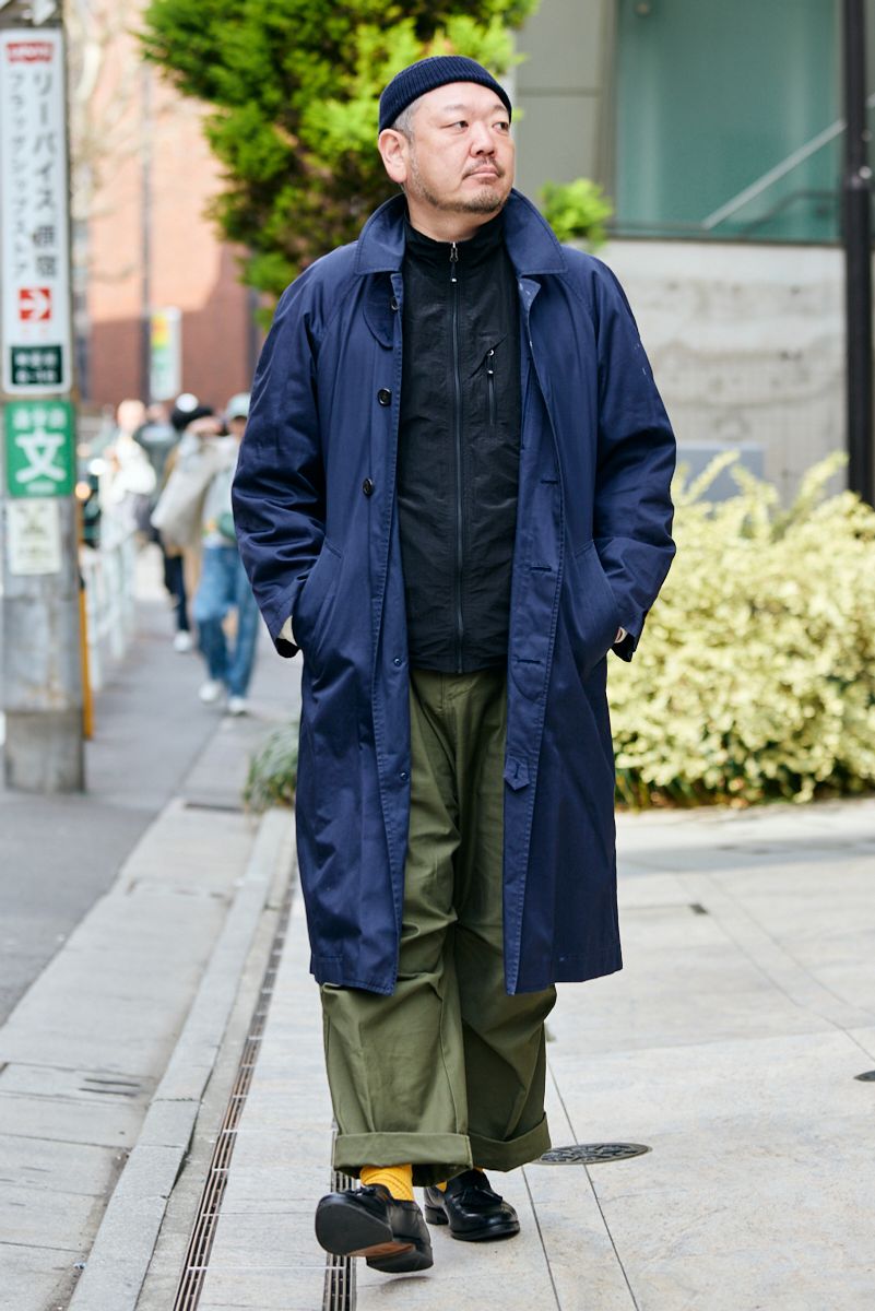 古着のコートコーディネート | 260326-1038-19 田中健志 3枚目の写真