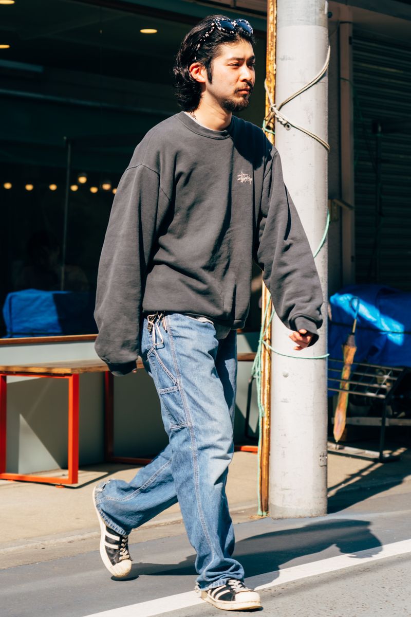 ステューシーのスウェットコーディネート | 260405-1128-43 及川大希 2枚目の写真