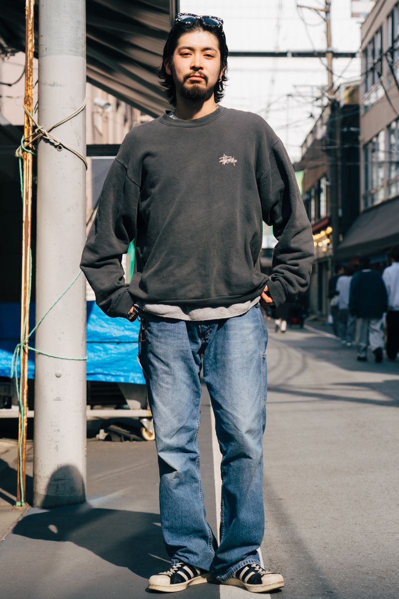 ステューシーのスウェットコーディネート | 260405-1128-43 及川大希 3枚目の写真