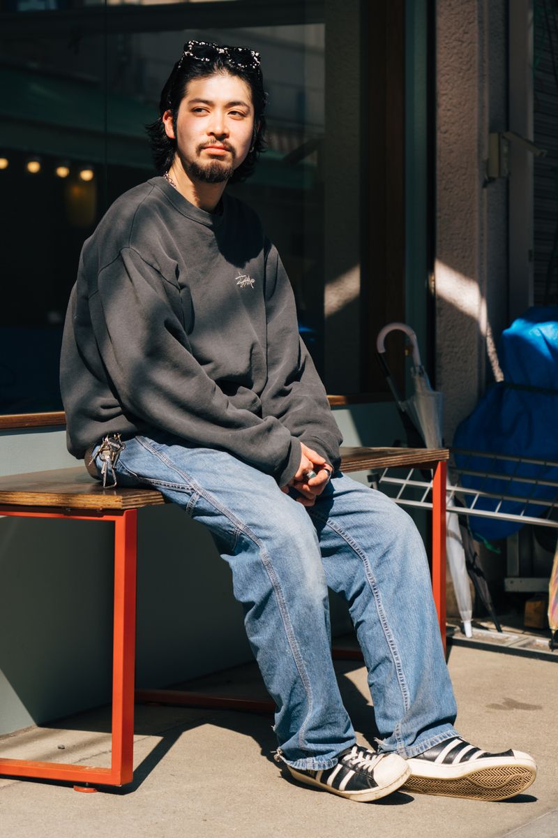 ステューシーのスウェットコーディネート | 260405-1128-43 及川大希