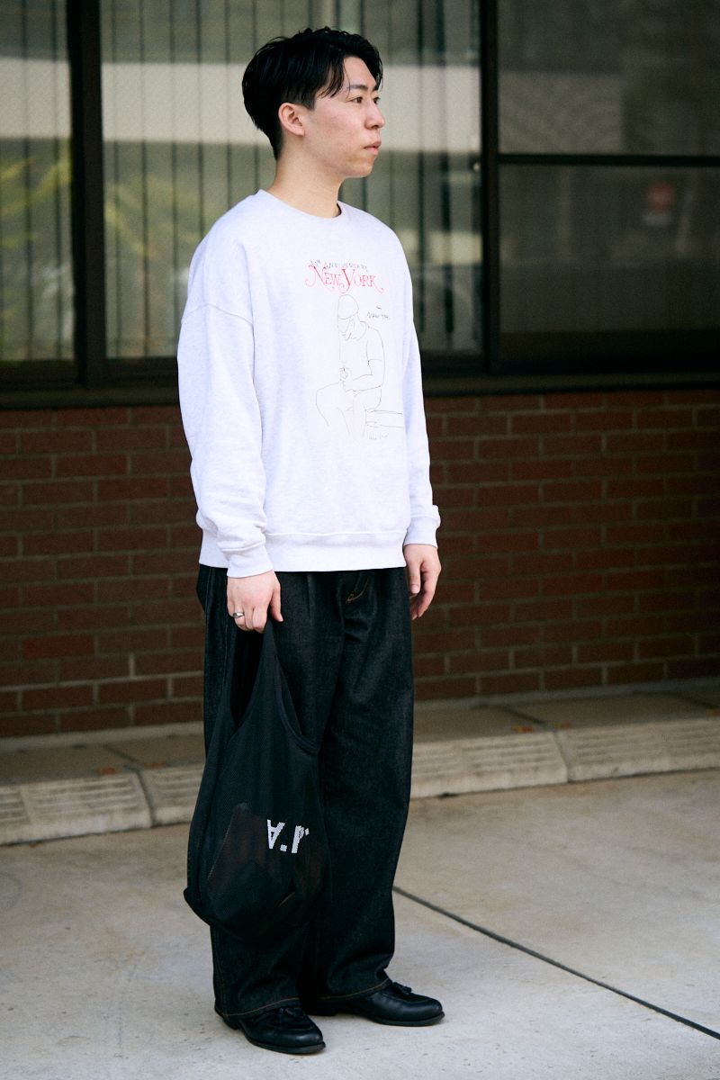エイチビューティーアンドユースのスウェットコーディネート | 260407-1239-57 峯村亮汰 2枚目の写真