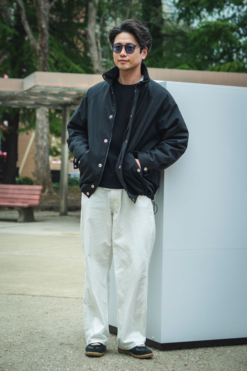 襟付き、無地、短丈。「シンプルブルゾン」ってこんなに使えるんだ！と示した洒落者たちをスナップ - 10枚目の画像