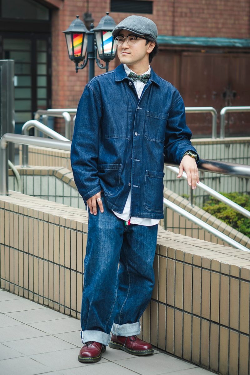 無印良品のGジャンコーディネート | 260408-0908-12 井上 隼