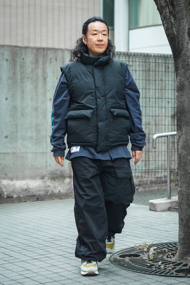 ウィズリミテッドのダウンベストコーディネート | 260408-0918-55 鳥村重之 2枚目の写真