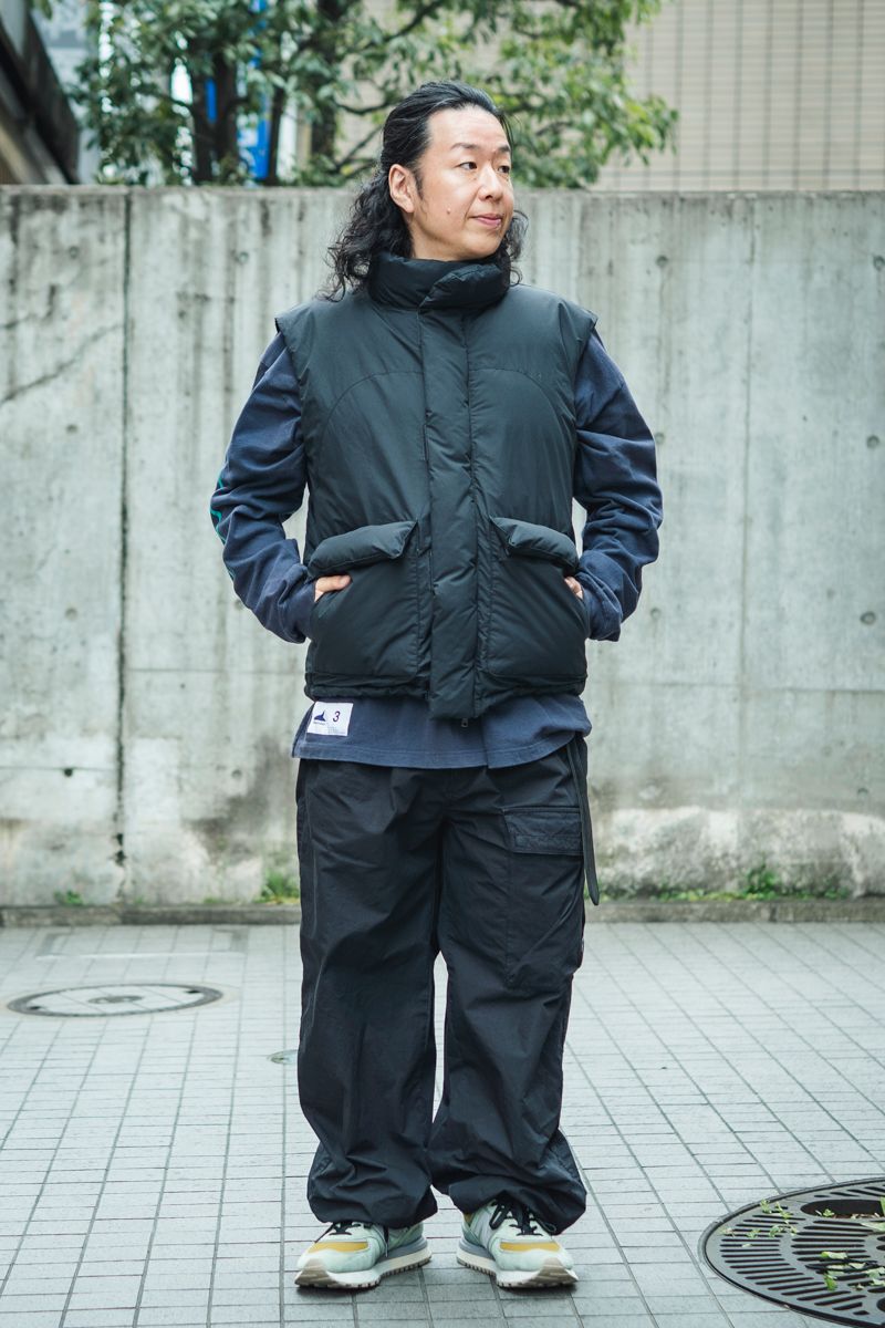 ウィズリミテッドのダウンベストコーディネート | 260408-0918-55 鳥村重之 3枚目の写真