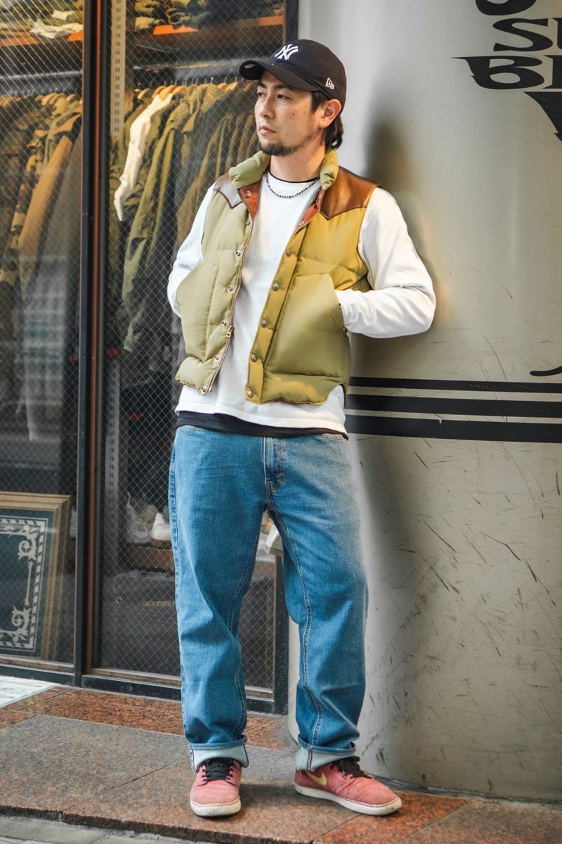 シュガーケーンのダウンベストコーディネート | 260408-1008-03 佐藤 晃 2枚目の写真