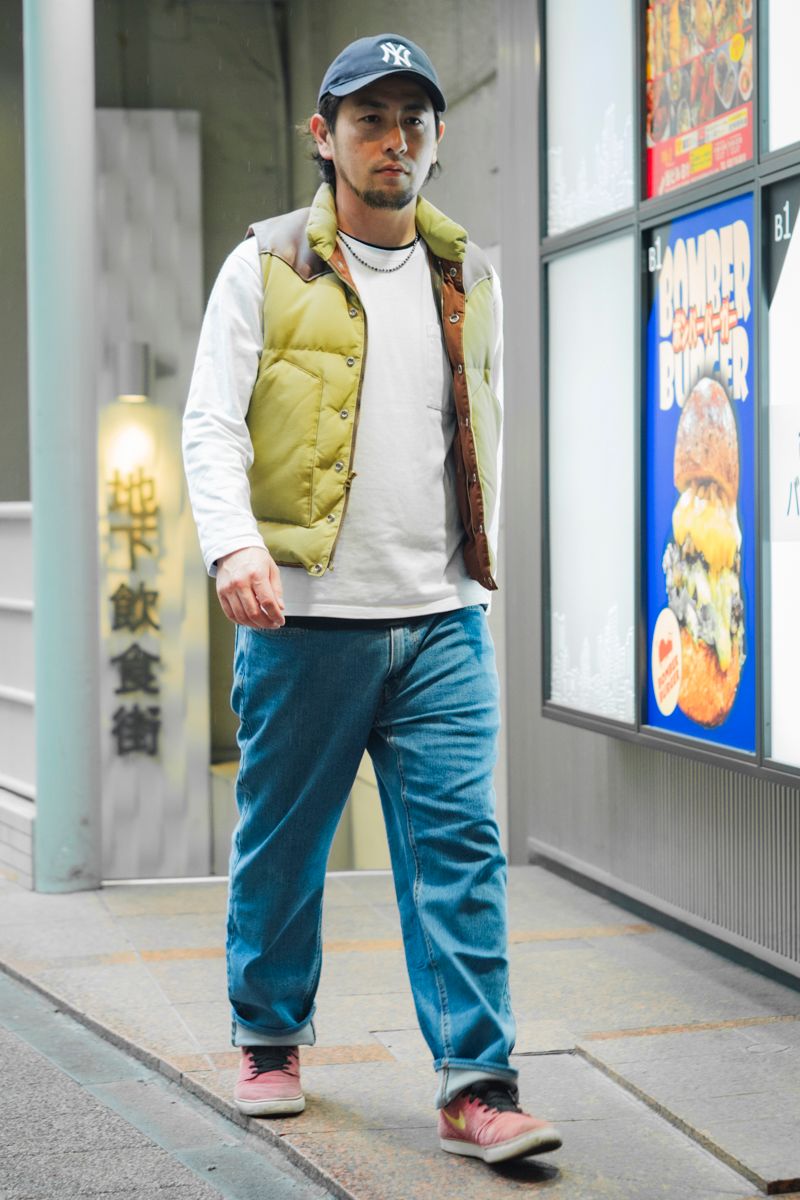 シュガーケーンのダウンベストコーディネート | 260408-1008-03 佐藤 晃 3枚目の写真