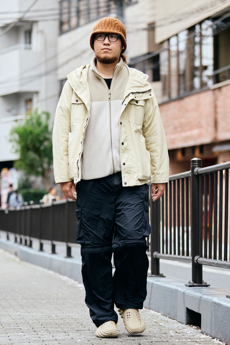 ジャケット、帽子＝ともにザノースフェイス