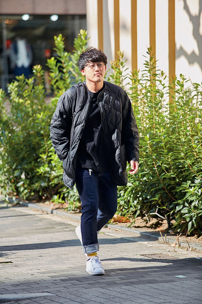 コートのライニングをあえてアウターに 尼田 勝雅