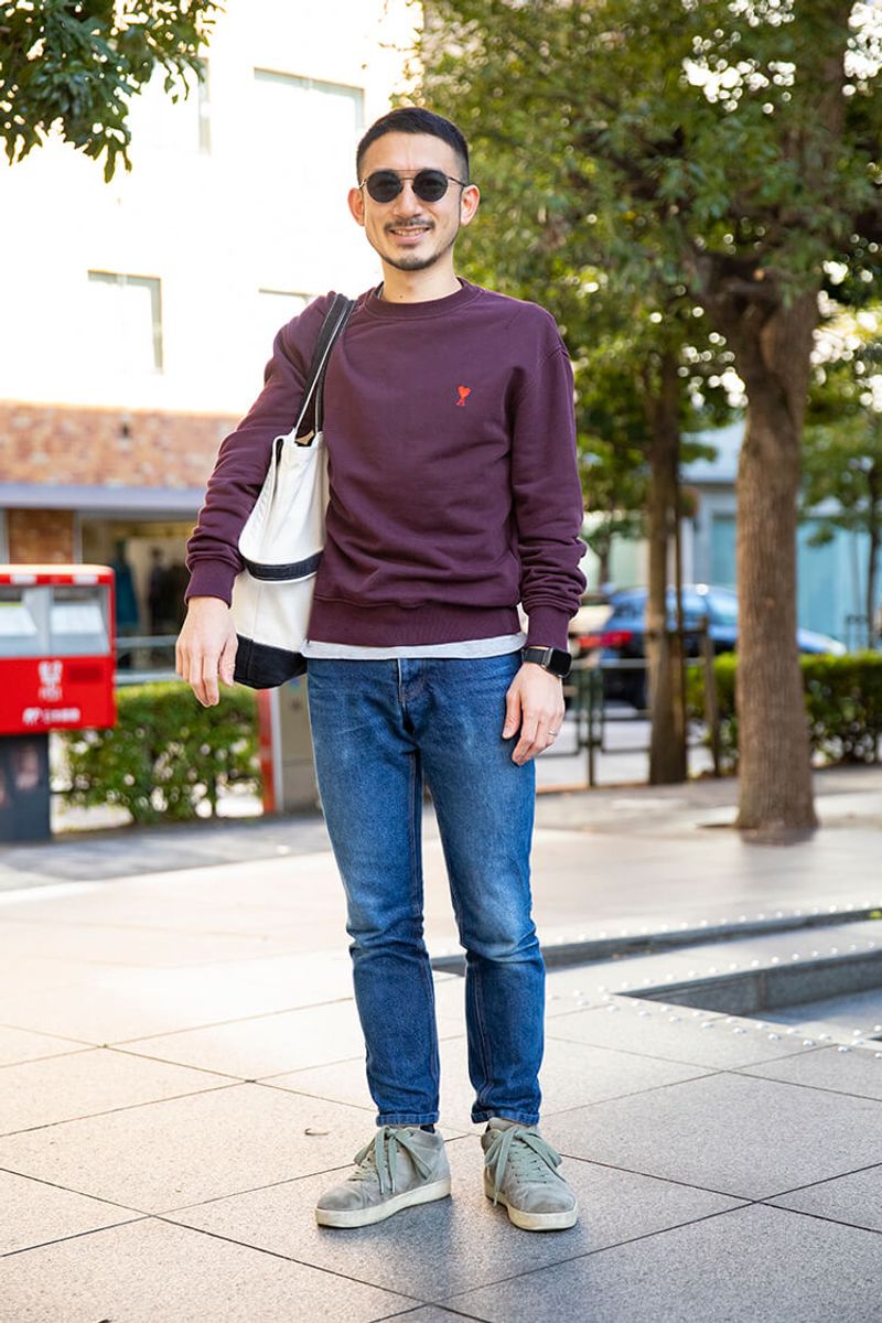 王道カジュアルの、胸元一点投資主義 土浦陽平