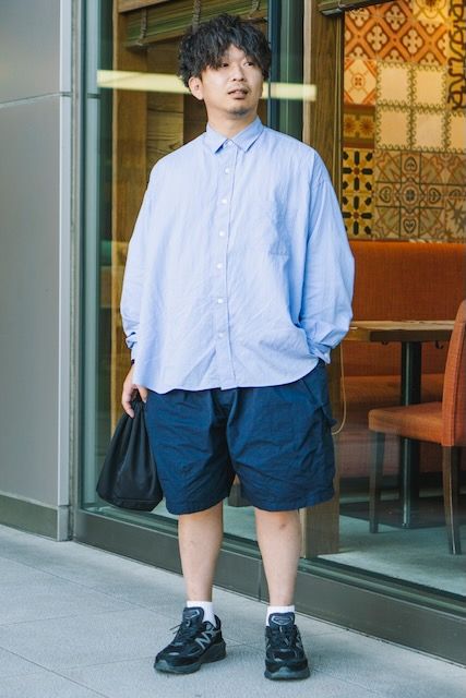 シャツ エスエフシー  パンツ イズネス  シューズ ニューバランス  バッグ ポーター  腕時計 アップル