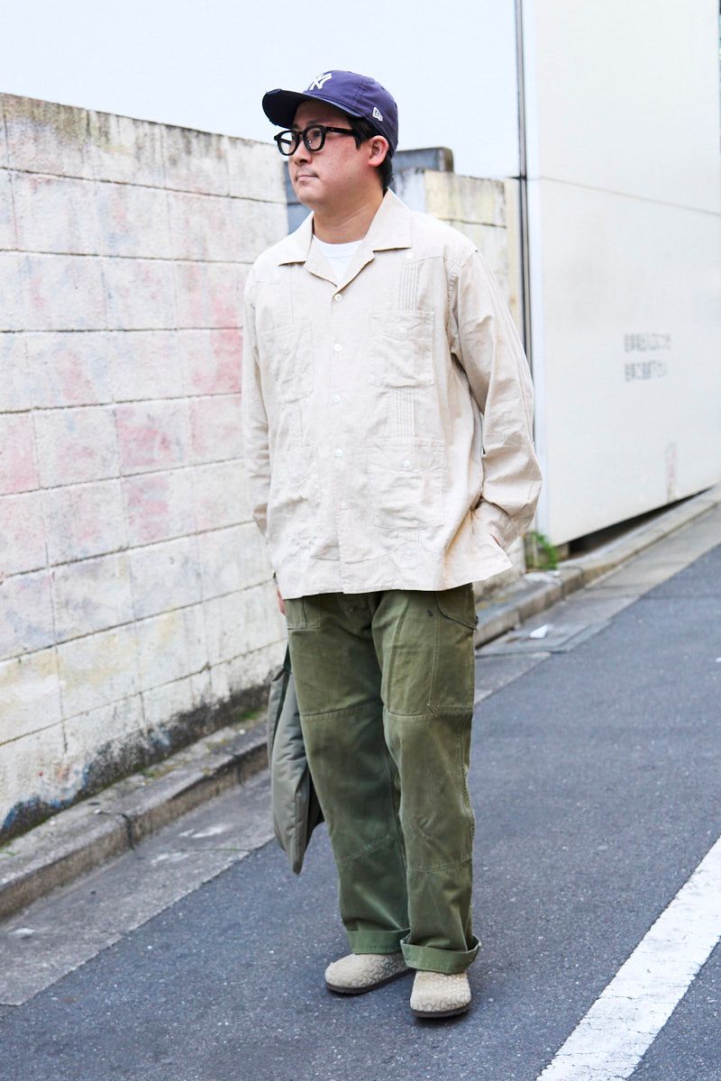 エンジニアドガーメンツのシャツコーディネート | 260420-1155-06 上原基輝 2枚目の写真