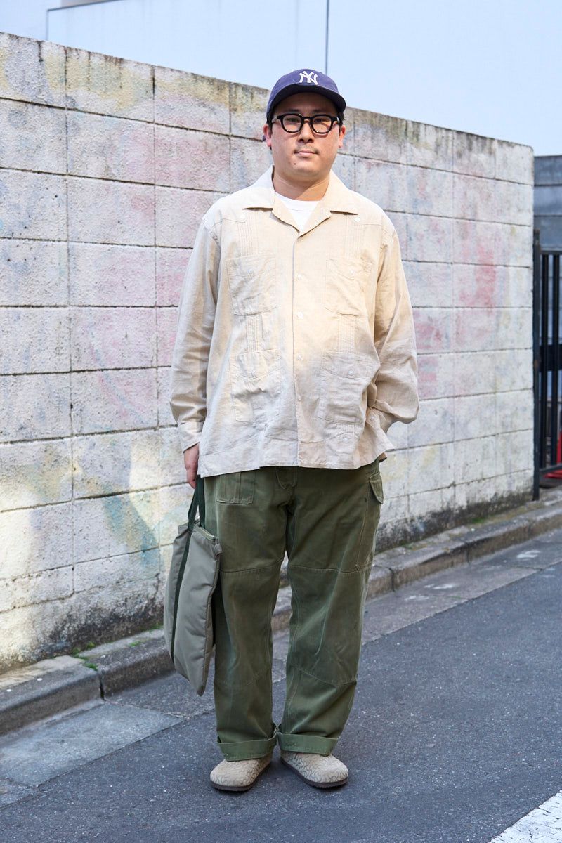 エンジニアドガーメンツのシャツコーディネート | 260420-1155-06 上原基輝 4枚目の写真